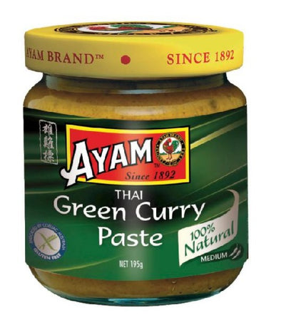Ayam Thai Green Curry Paste 195g - Medium Hot