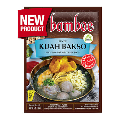 Bamboe Bumbu Kuah Baso 60g - Instant Seasoning for Meatball Soup