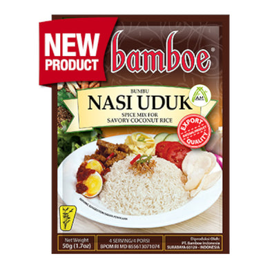 Bamboe Nasi Uduk - Jakarta Savory Coconut Rice Instant Spice Mix 50g