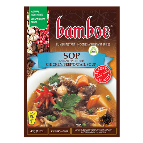 Bamboe Sop 49g - Instant Seasoning for Beef, Chicken, Oxtail Soup