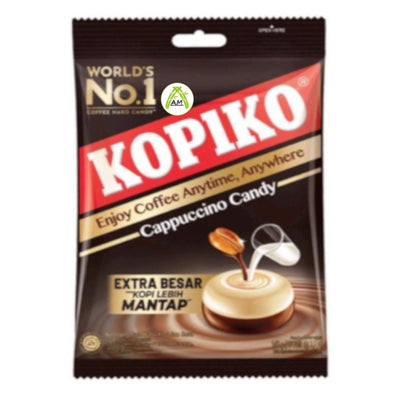 Kopiko Cappuccino Coffee Candy 175g - 50 pieces inside - Extra Besar Kopi Lebih Mantap