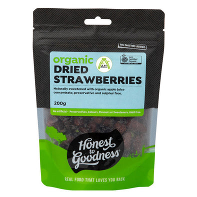 Organic Dried Strawberries 200g