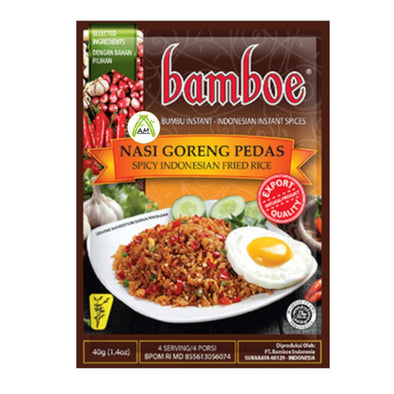 Bamboe Nasi Goreng Pedas - Indonesian Hot Spicy Fried Rice Instant Spice Mix 40g