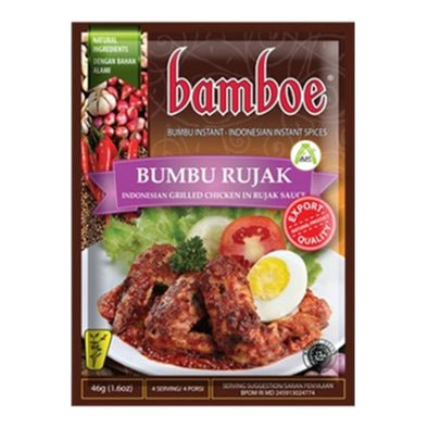 Bamboe Ayam Bakar Bumbu Rujak Halal 46g - Bamboe Grilled Chicken in Rujak Sauce