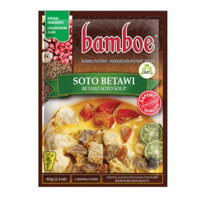 Bamboe Soto Betawi 65g - Jakarta Variety Meats Soup Seasoning