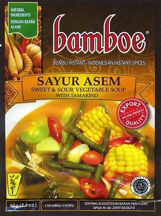 Bamboe Sayur Asem 60g - Sweet & Sour Vegetable Soup Dish with Tamarind