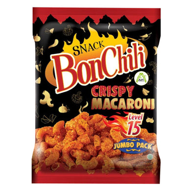 BonChili Crispy Macaroni Level 15 Jumbo Pack 150g - BonCabe Krispi Makaroni Level 15