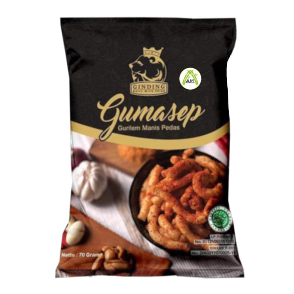 Ginding Gumasep Gurilem Manis Pedas 70g - Ginding Gumasep Gurilem Sweet and Hot