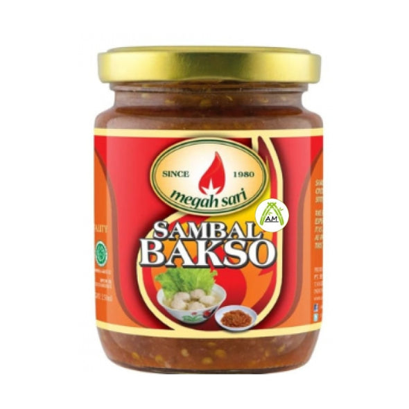 Megah Sari Sambal Bakso 250ml - Megah Sari Chili Sauce for Meat Ball Soup