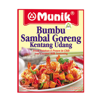 Munik Sambal Goreng Kentang Udang 140g - Munik Fried Potatoes and Prawn in Chili and Coconut Milk Seasoning