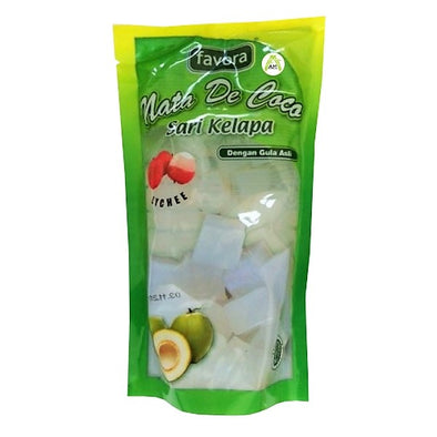 Favora Nata De Coco Lychee Flavour 360g - Favora Sari Kelapa Rasa Lychee