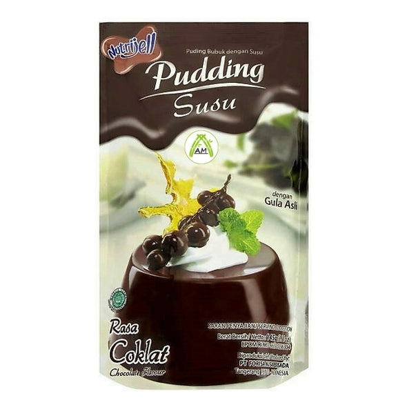Nutrijell Pudding Susu Rasa Coklat 145g - Nutrijell Chocolate Flavour Milk Jelly