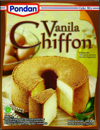 Pondan Vanilla Chiffon Cake Mix 400g - Pondan Chiffon Vanilla Cake Mix
