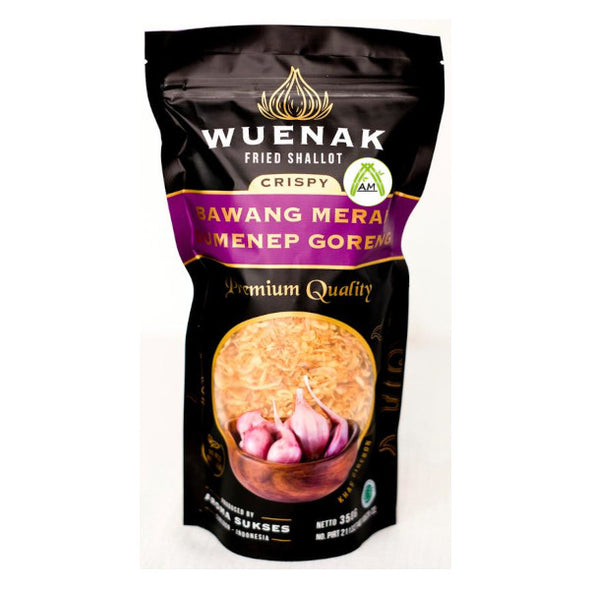 Wuenak Premium Fried Shallot 350g - Sumenep Bawang Merah Goreng Special - Red Onion Cooked with Premium Coconut Oil