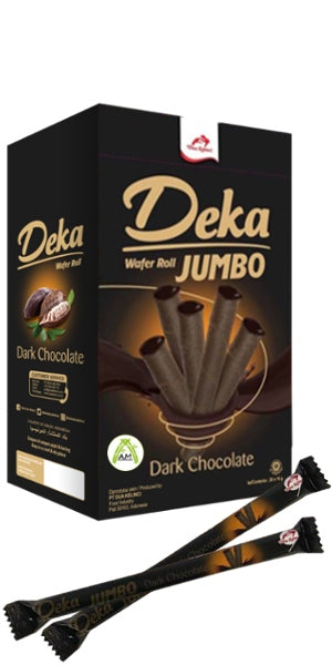 Deka Dark Chocolate Wafer Roll Jumbo 20 Sticks x 16g