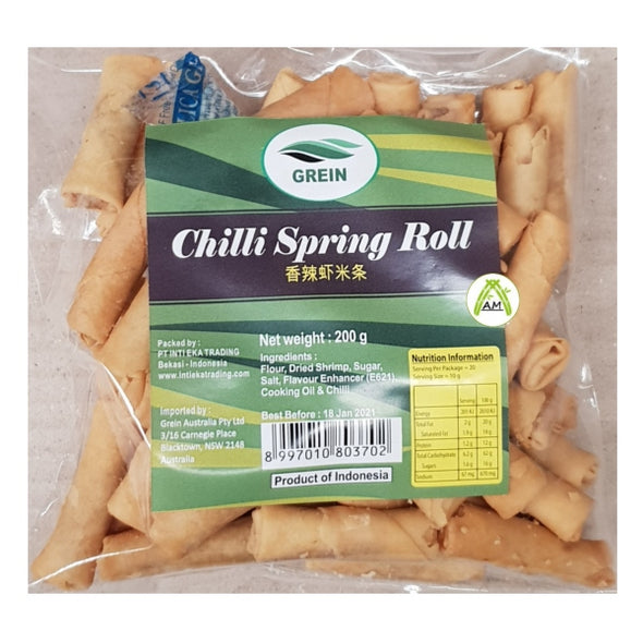 Grein Chili Spring Roll Snack 200g